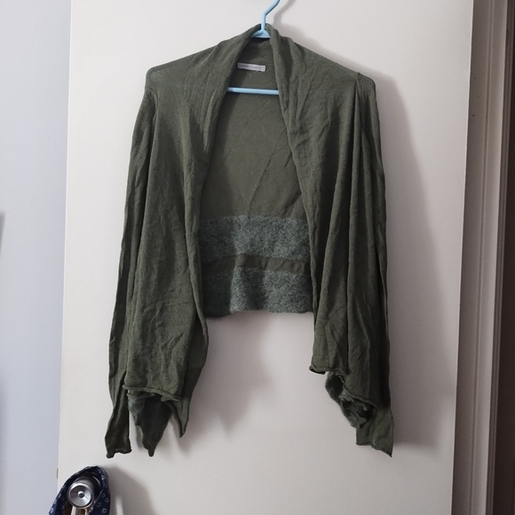 Sarah Pacini Sweaters - SARAH PACINI Green Open Front Sweater XS